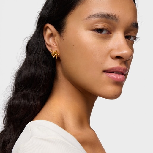 17mm 18kt gold plating over silver Earrings TOUS Garden