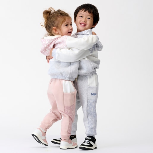 Hooded sweatshirt in Kaos Casual sky blue