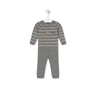 Footless baby playsuit in Tricot grey