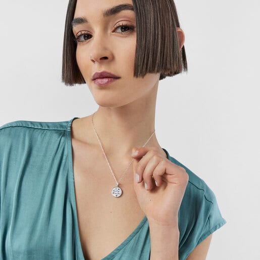 TOUS Silver Good Vibes Mama Bracelet - Necklace Set