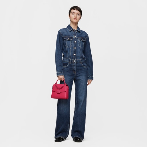 Small fuchsia-colored Crossbody bag TOUS Lucia