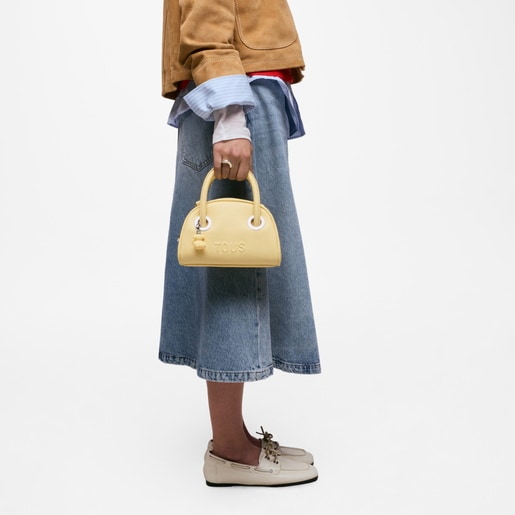 Small yellow Bowling bag TOUS Poppy