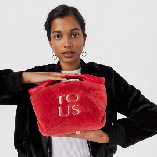 Small coral-colored TOUS Balloon Wild Tote bag