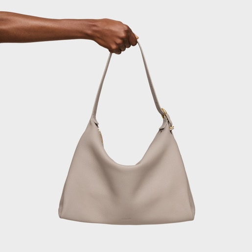 حقيبة كتف باللون الرمادي الداكن من التشكيلة TOUS Fold