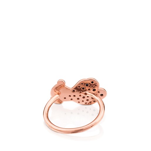 Bague Twist en vermeil rose
