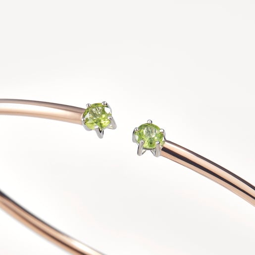 Escrava ATELIER 24/7 em Ouro rosa com Peridotos