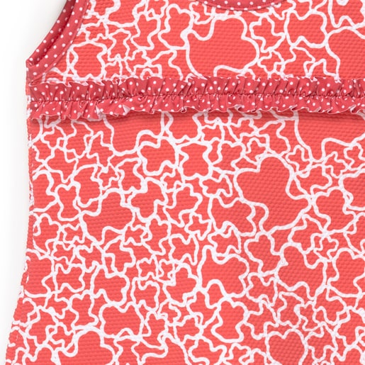 Vestido de playa Kaos rojo