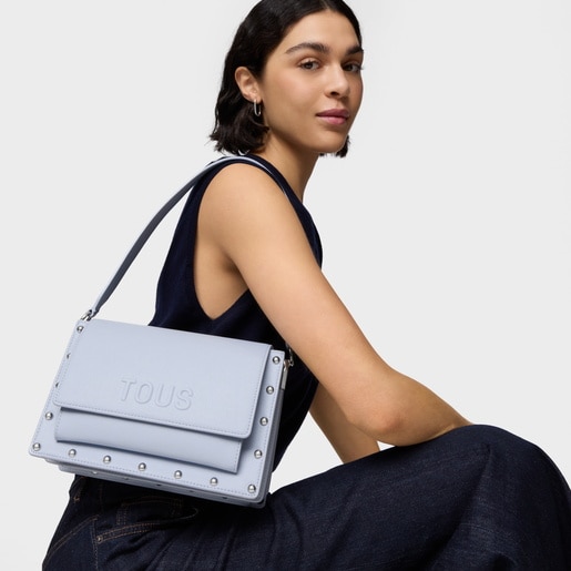 Medium blue Crossbody bag TOUS Audree Studs