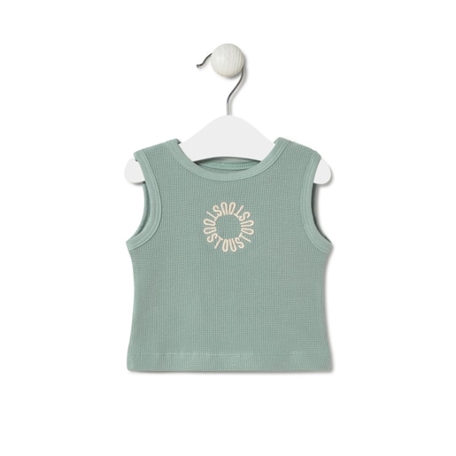 Camiseta sin mangas de bebé Classic bruma