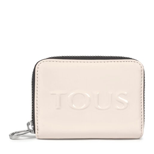 Medium white Dorp Change purse