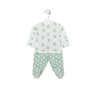 Bear baby outfit in Mist