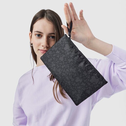 Средняя чернo-серая косметичка Kaos Mini Sport