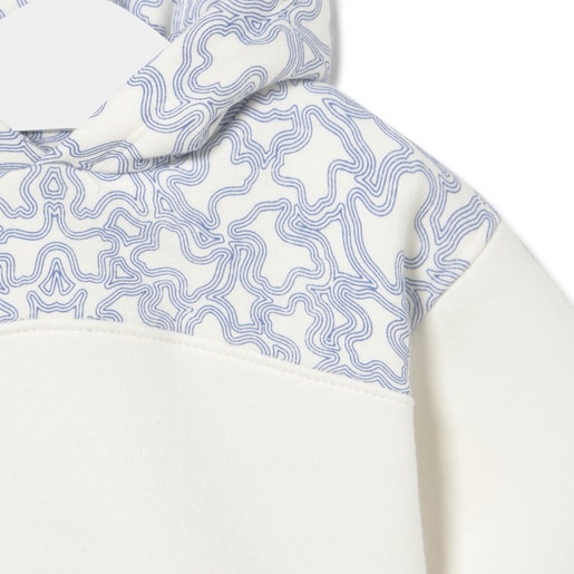 Hooded sweatshirt in Kaos Casual sky blue