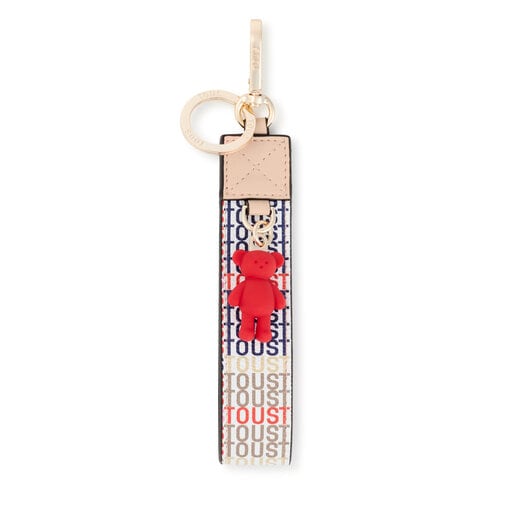 Beige TOUS Cecilia Ribbon Square Key ring