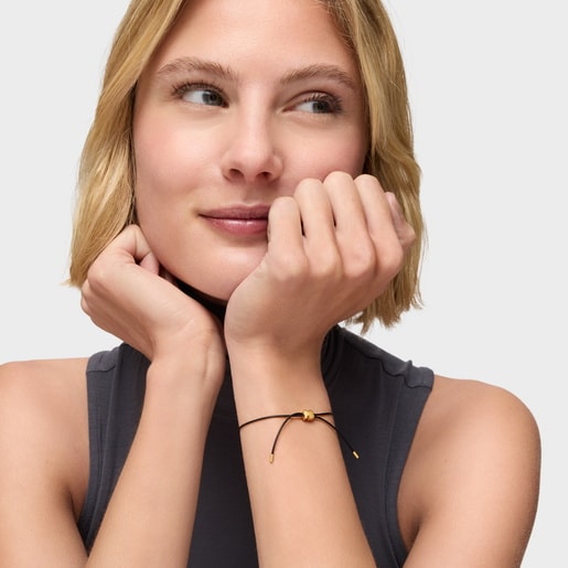 צמיד דובון TOUS Bold Motif מזהב 14 קראט וגומי