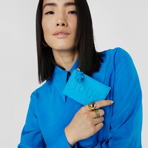 Tarjetero azul TOUS La Rue