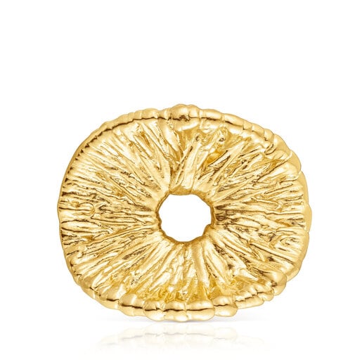 Broche con baño de oro 18 kt sobre plata Wicker