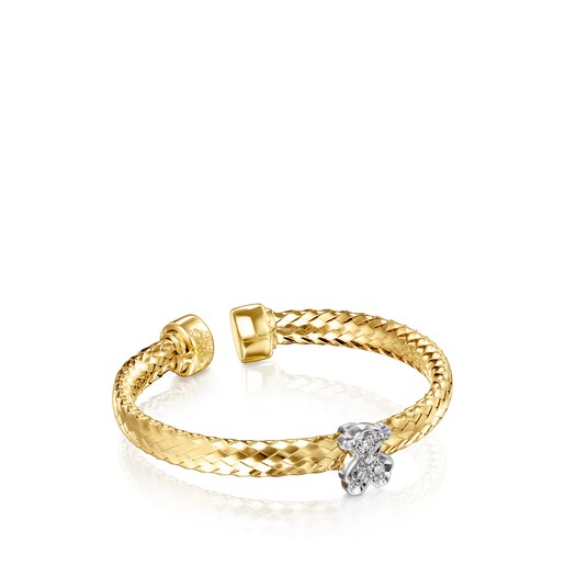 Light Ring in Gold with Diamonds