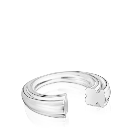 Anillo abierto de plata y motivo oso TOUS 1950