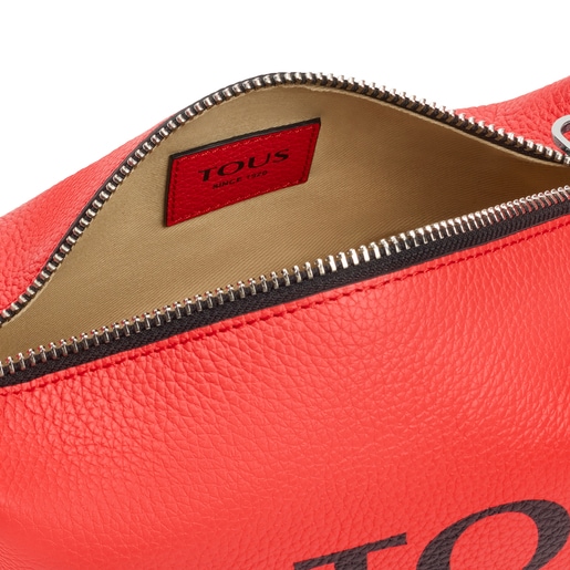 Bolso de hombro de piel coral TOUS Balloon