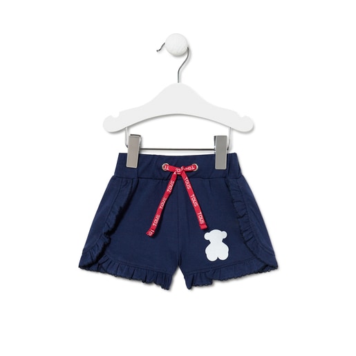 Short de niña Casual azul marino