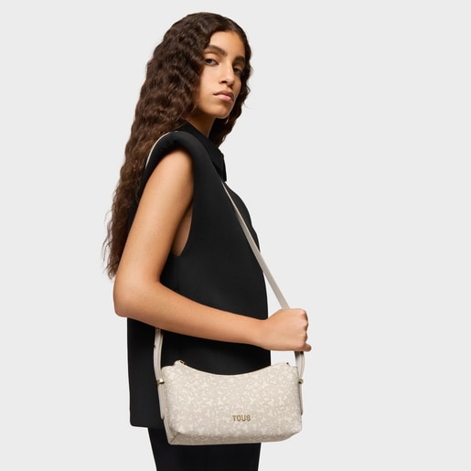 Sac à bandoulière beige moyen Kaos Mini Lines