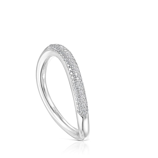 Δαχτυλίδι Hav από λευκόχρυσο με διαμάντια