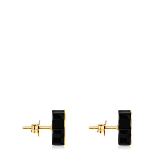 Boucles d’oreilles ourson or et onyx TOUS 1950