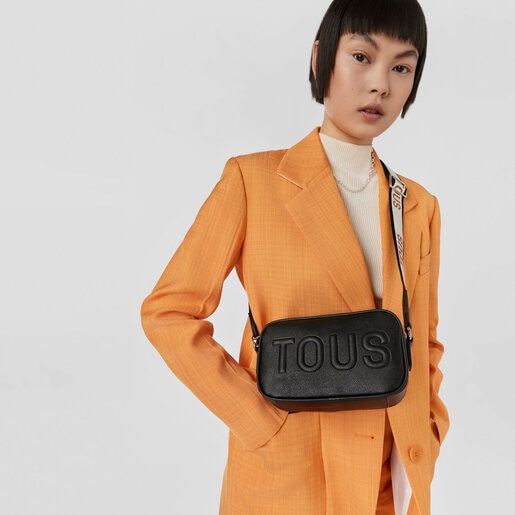 Black TOUS La Rue Crossbody reporter bag