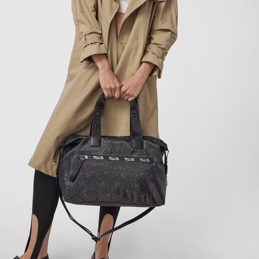 Чернo-серая спортивная сумка Kaos Mini Sport