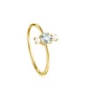 Mini TOUS Ivette Ring in Gold with Topaz and Pearl