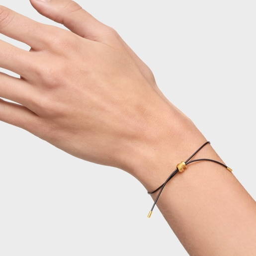 צמיד דובון TOUS Bold Motif מזהב 14 קראט וגומי