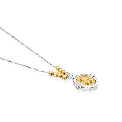 ネックレス  Oceaan Camafeo  くま  45cm　シルバー925　イエローゴールドコーティング　