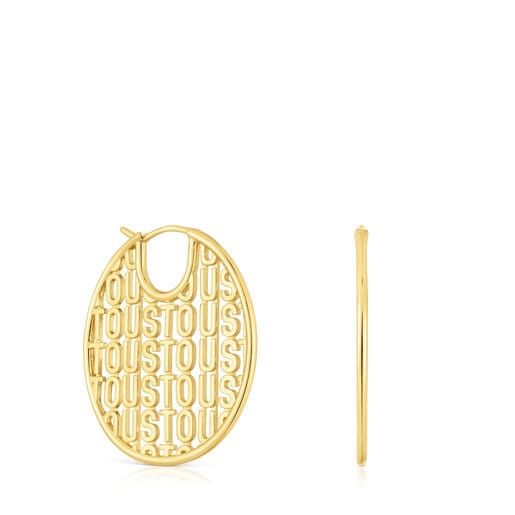 Silver vermeil Earrings Logo | TOUS