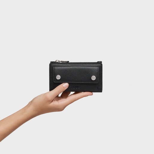 ブラックのスモール・カードウォレット TOUS Audree Pockets