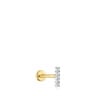 Piercing de oro 14 kt y tira diamantes 8 mm TOUS Basics