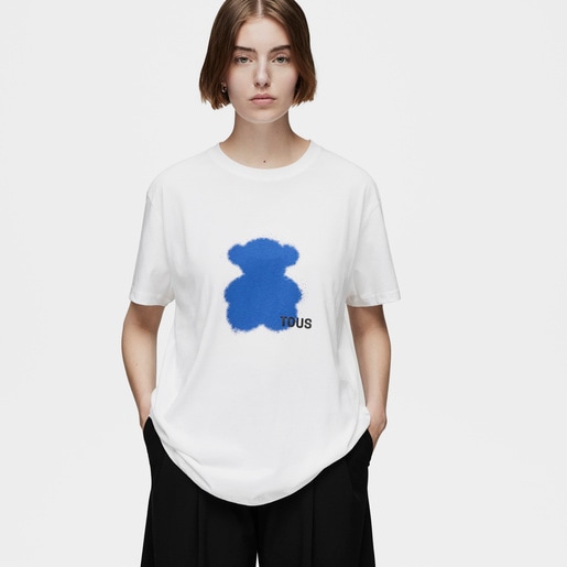 Camiseta de manga corta azul TOUS Motifs Spray