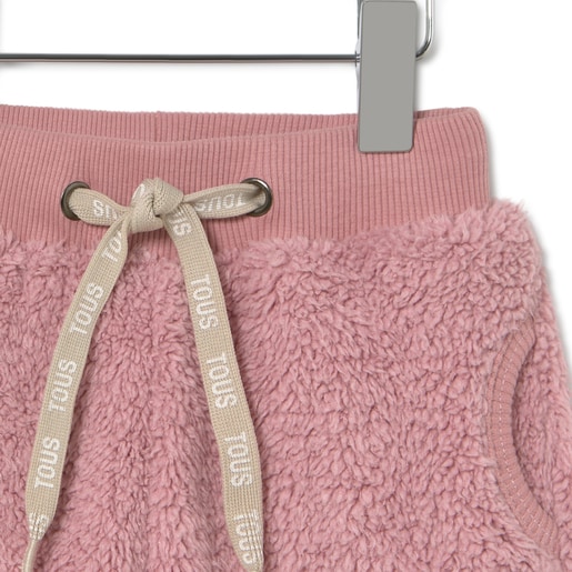 Fleece joggers in Casual pink
