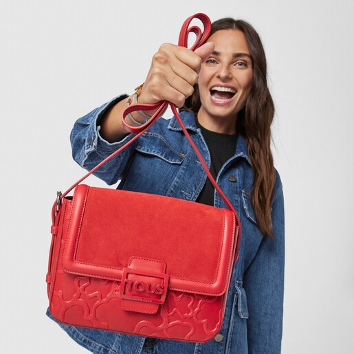 Medium red TOUS Icon LOVE Crossbody bag