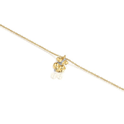 Bracelet chaîne en or et diamants Lligat