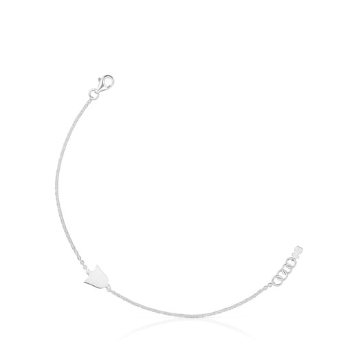 Pulsera cadena tulipán de plata TOUS Motivos