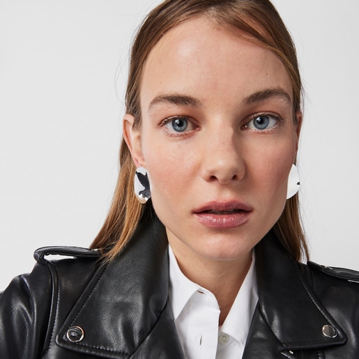 עגילי Nenufar עשויים כסף