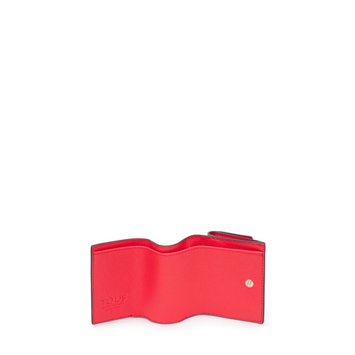 Kleines Portemonnaie mit Lasche TOUS Funny in Rot
