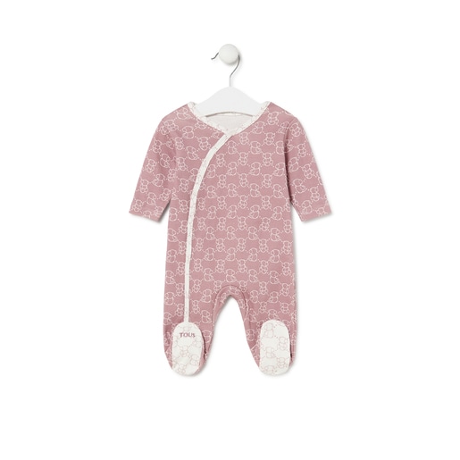 Tous - Baby Playsuit In Icon Pink - Textil
