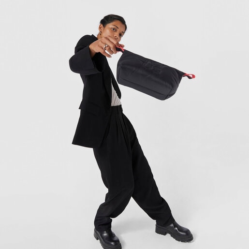 ブラックのメイクポーチ TOUS Balloon Soft