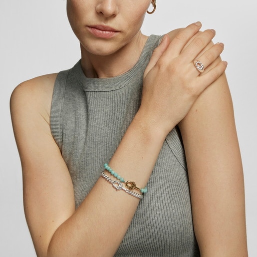 Pulsera barbada de plata TOUS MANIFESTO