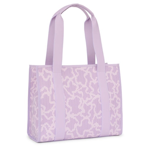 Large mauve Kaos Pix Amaya Shopping bag | TOUS