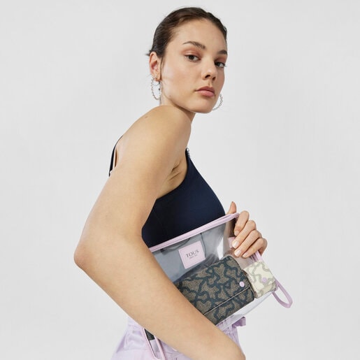 حقيبة كلاتش TOUS Kaos Summer بلون موف