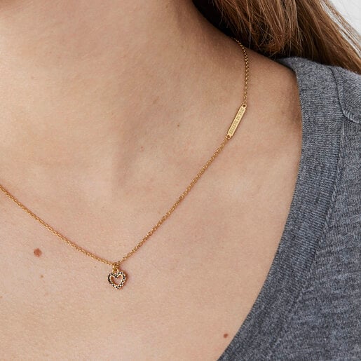 Серебряное колье San Valentín с подвеской-сердцем