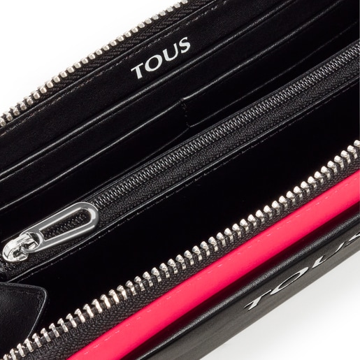 Medium fluorescent pink TOUS Empire Cotton Wallet